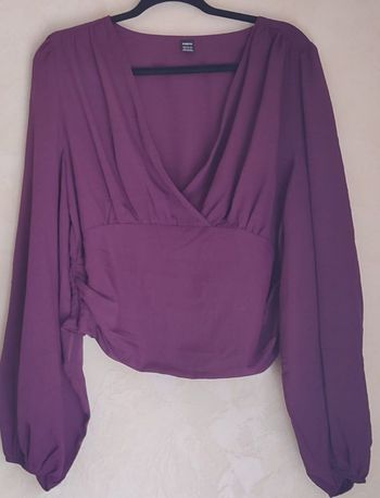 Blouse bordeaux foncé