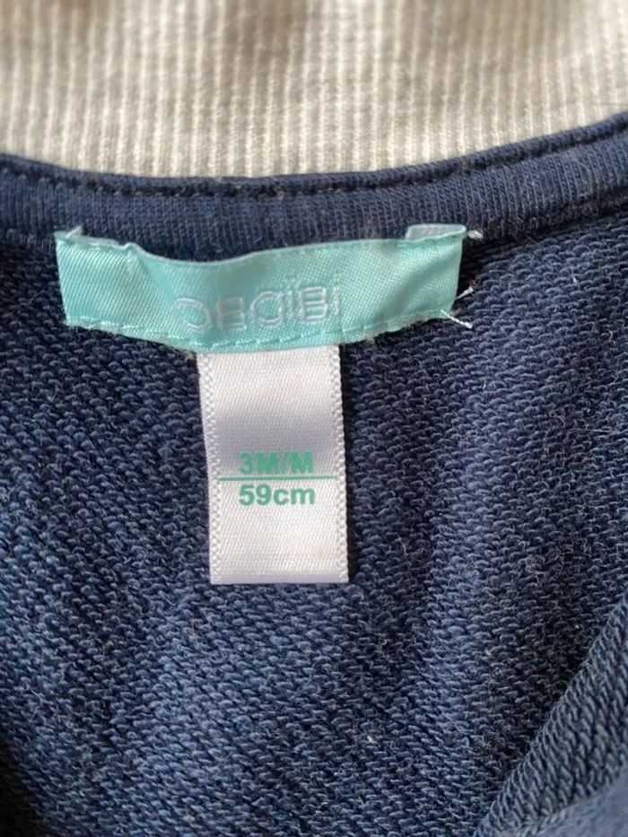 Lot sweat et veste 3 mois - photo numéro 3