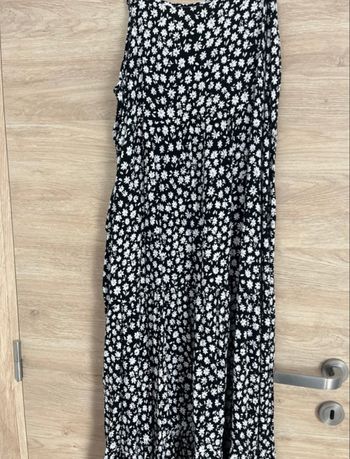 Robe longue noir et blanche 