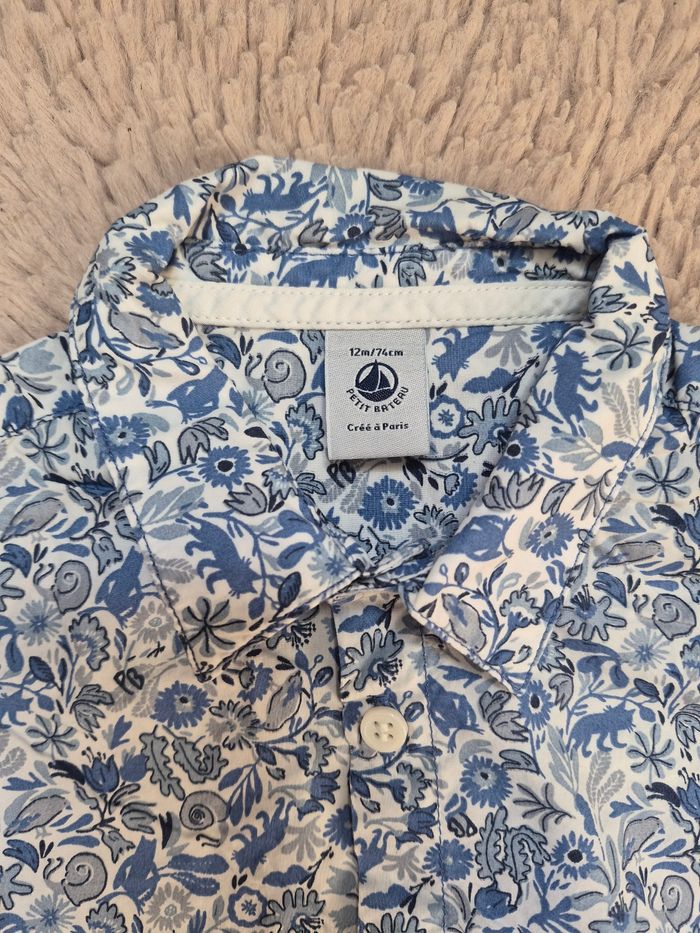 Chemise petit bateau 12 mois 74 cm - photo numéro 2