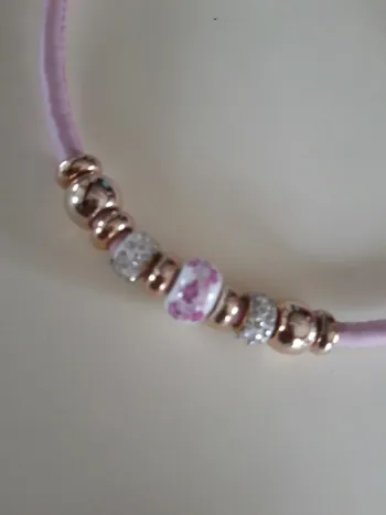 Collier fantaisie perles strass