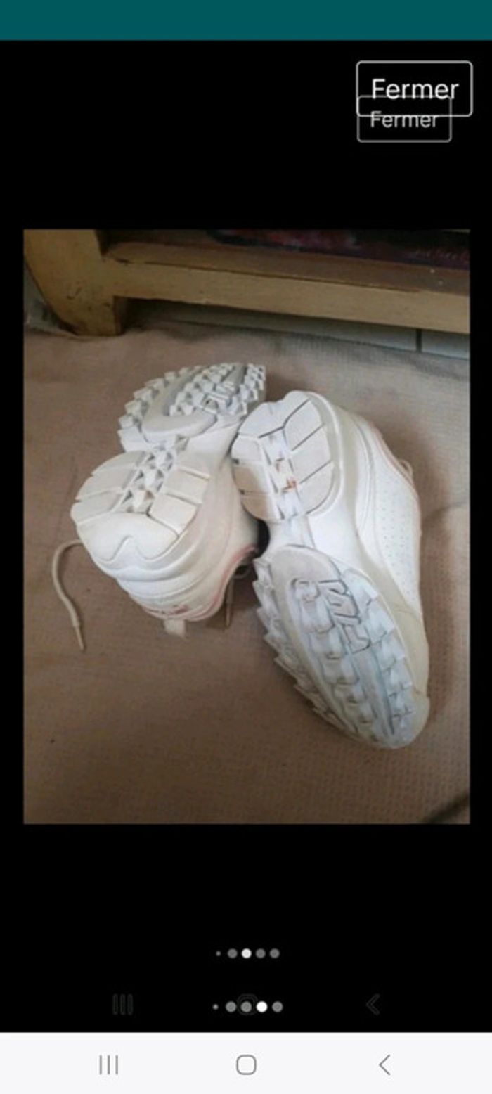 Baskets Fila 38,5 blanc rose
femme - photo numéro 5