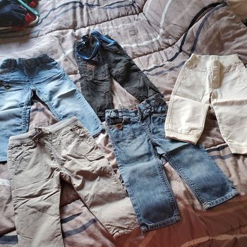 lots 6 pantalons jeans 18mois (8e)