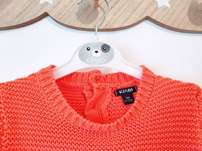 🌸 Pull en maille - Orange - Kiabi - 9 mois 🌸 - photo numéro 6