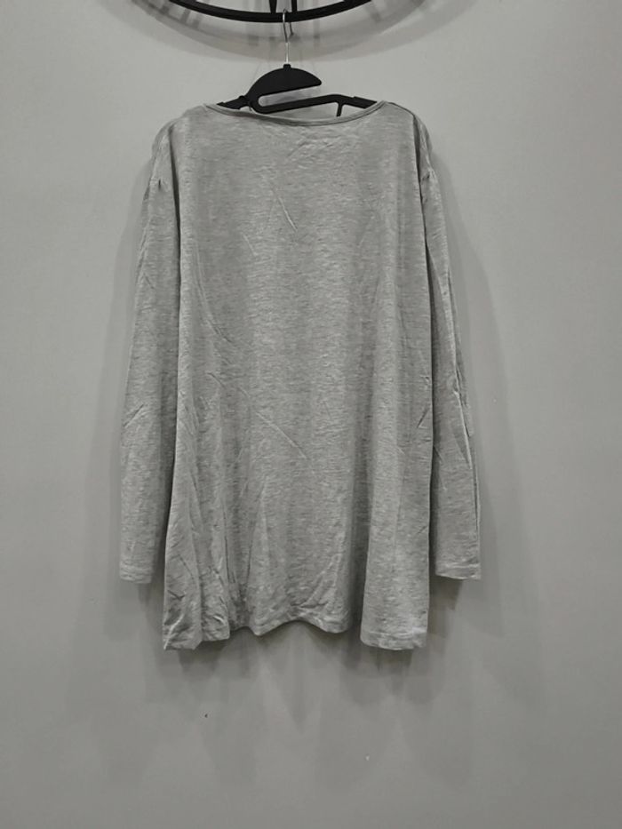 T-shirt manches longues fleurs taille 54 56 emoi en plus - photo numéro 3