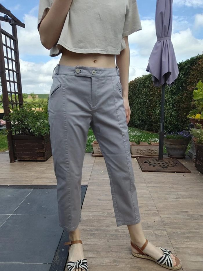 Pantacourt gris T42 - Jacqueline RIU - photo numéro 5