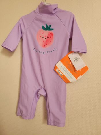 Maillot de bain violet pour bébé