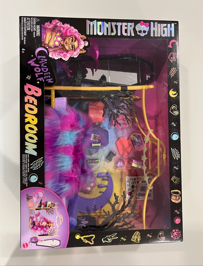 Monster High Clawdeen Wolf Bedroom Mattel coffret chambre