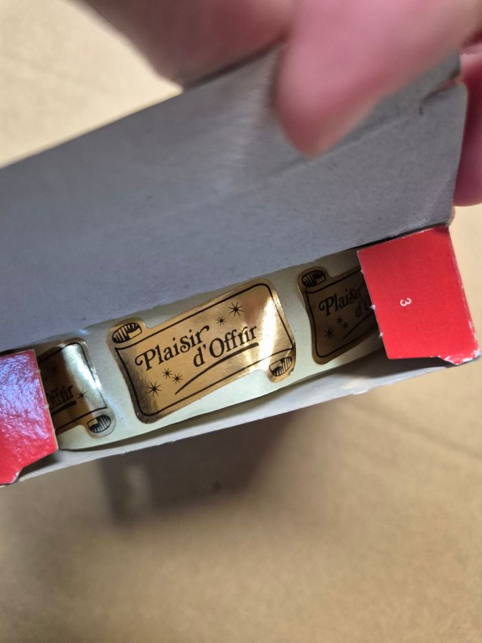 Rouleau 1000 étiquettes APLI "Plaisir d'offrir" - photo numéro 5