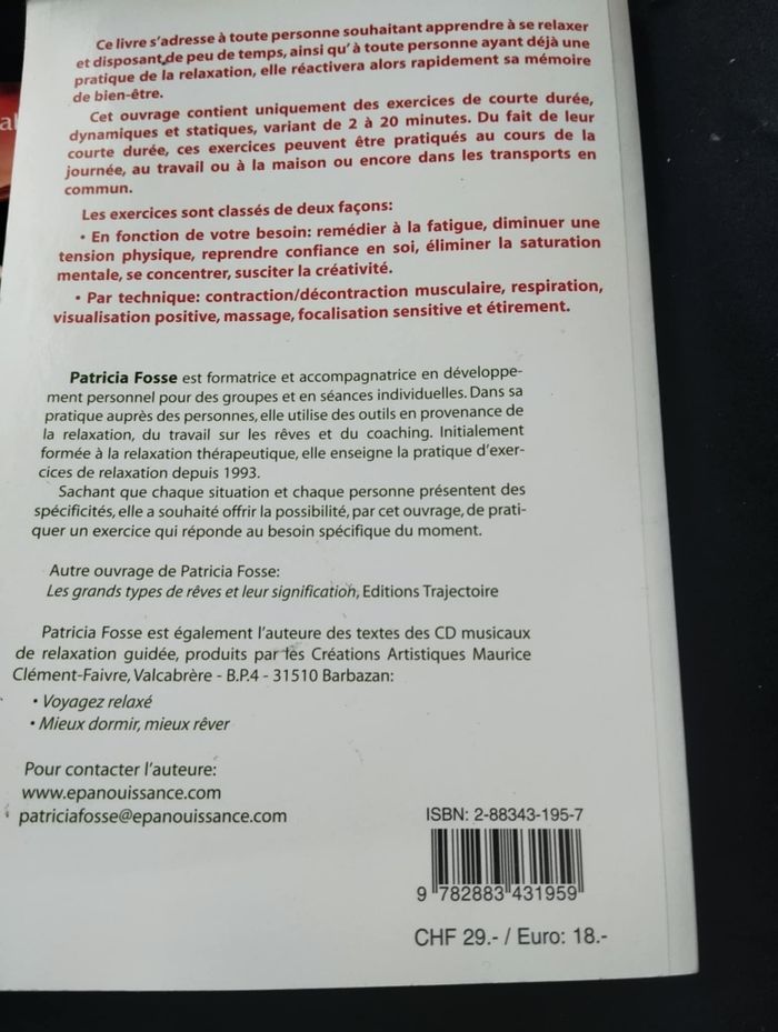 Lot de 2 livres relaxation, éveil corporel anti stress - photo numéro 5