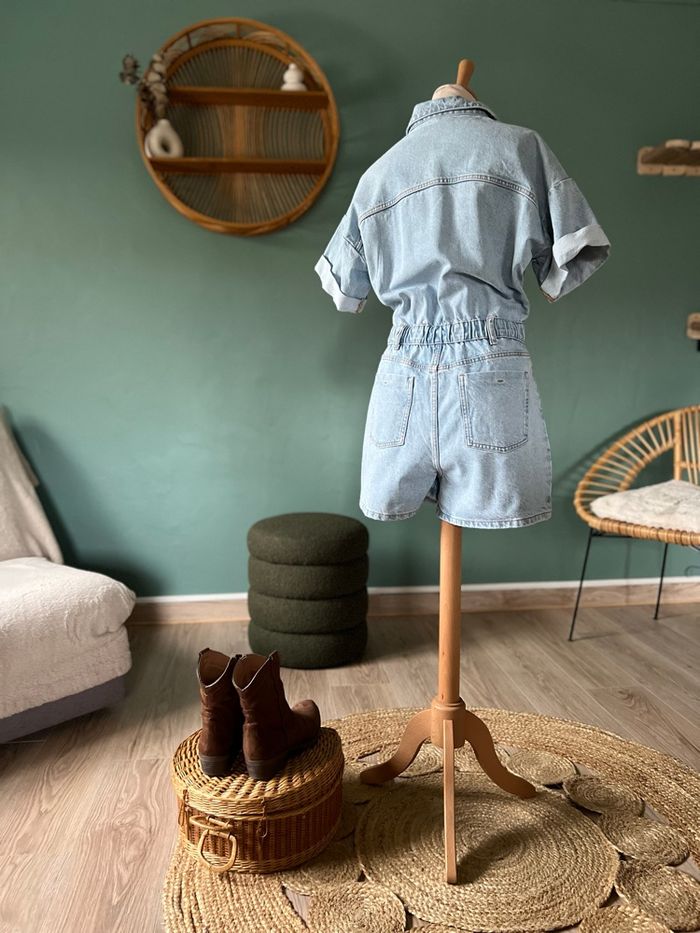 💙 Combishort ZARA en Jean Clair – Taille S - photo numéro 6