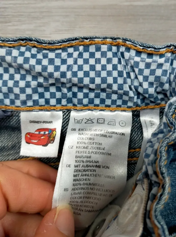 Jeans bleu marine Cars Disney garçon 12-18 mois H&M - photo numéro 5