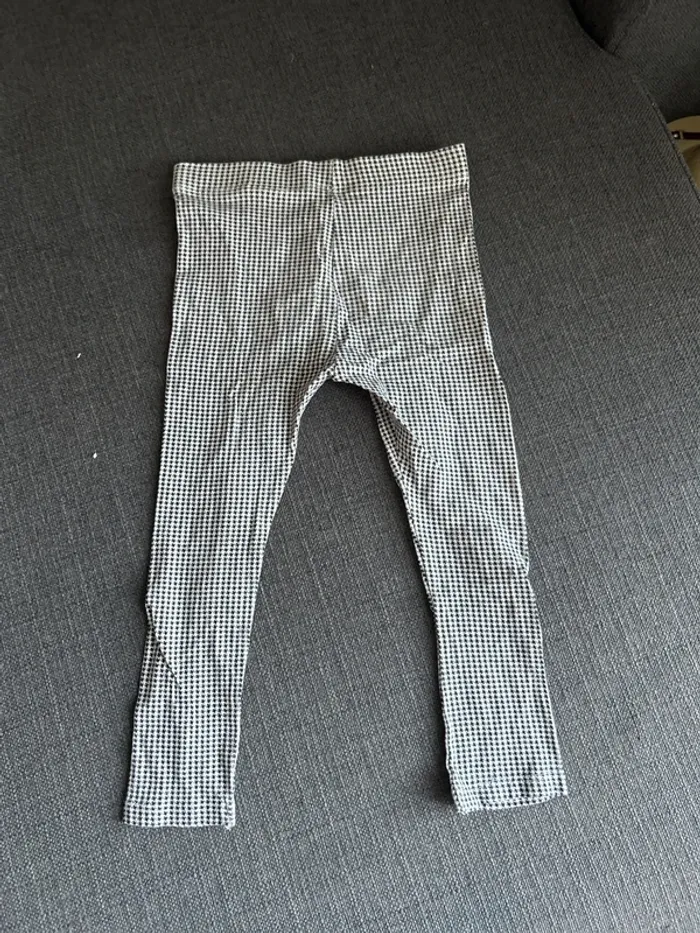 Legging bébé fille motif pied de poule, 36 mois, kiabi - photo numéro 3