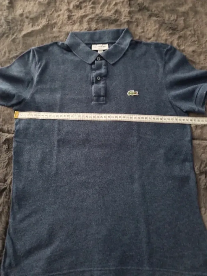 Polo Lacoste bleu gris – Taille M Homme - photo numéro 10