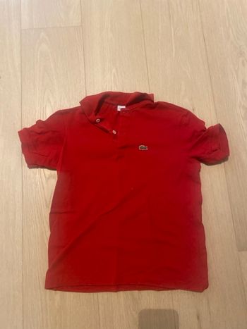 Polo Lacoste , rouge 