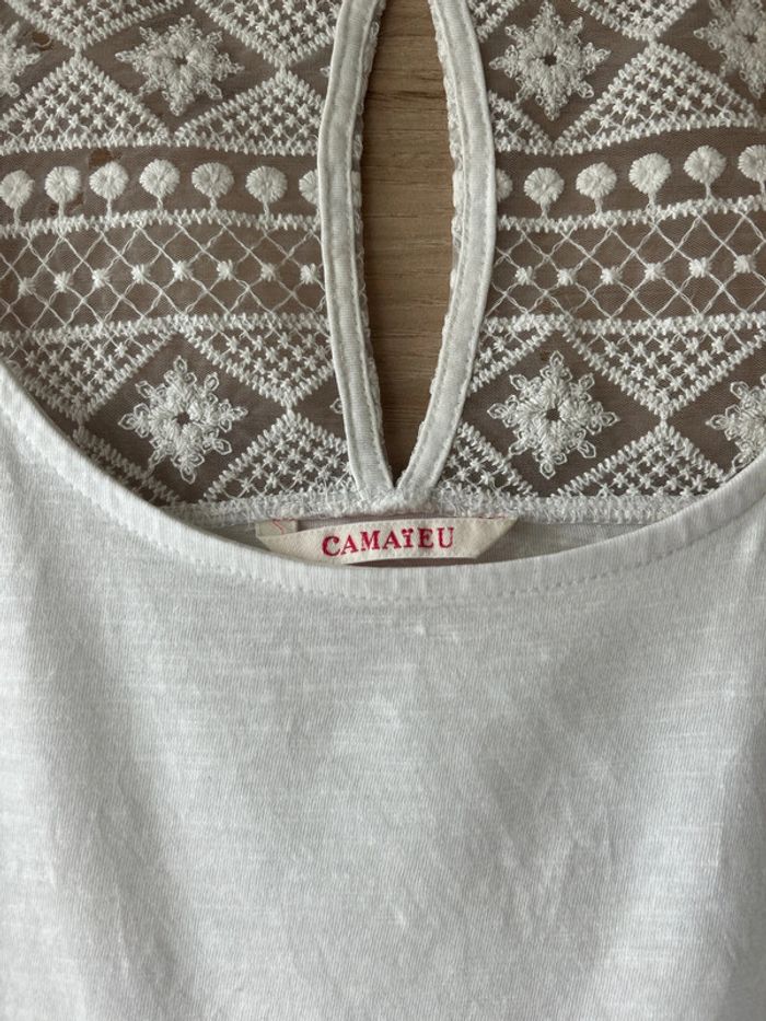 Débardeur blanc Camaïeu - photo numéro 3