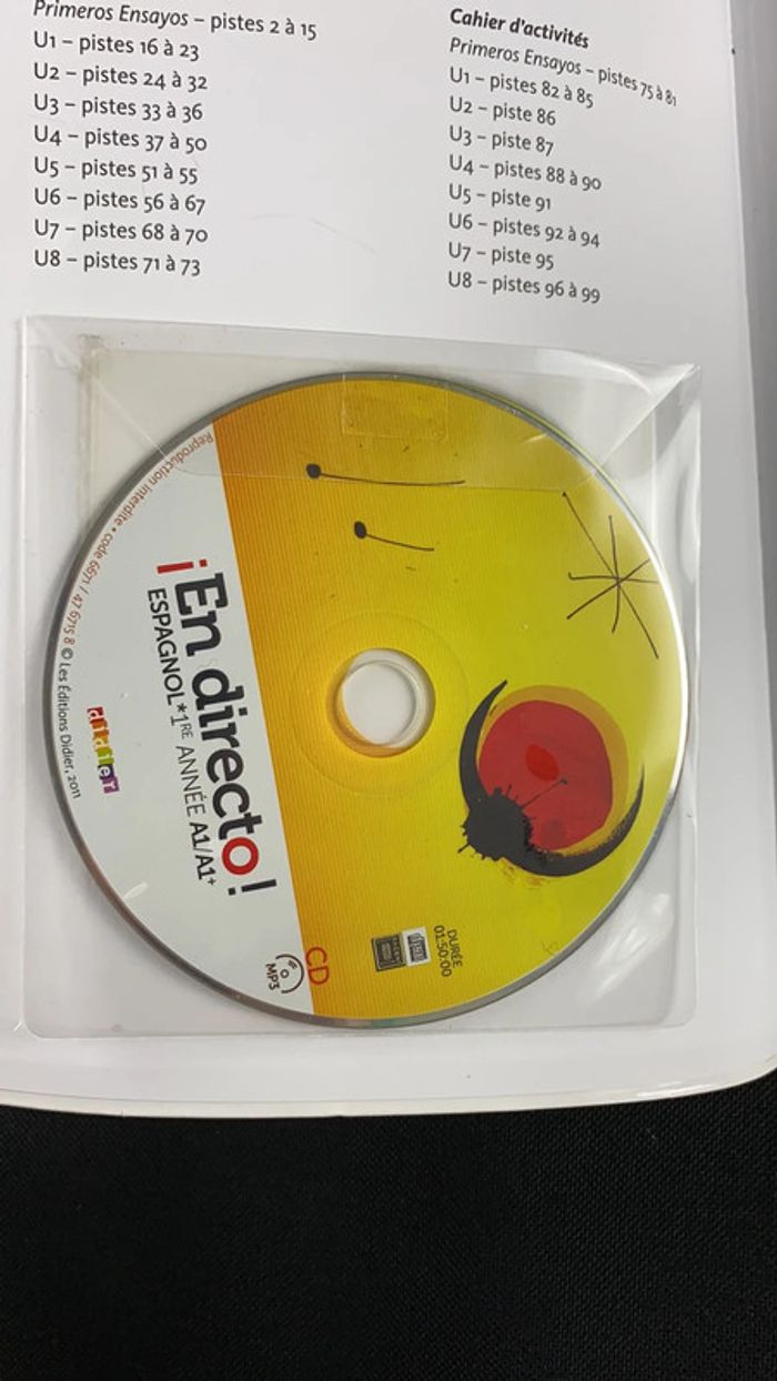 Espagnol Manuel + cahier d’activités En directo 1ere année - photo numéro 4