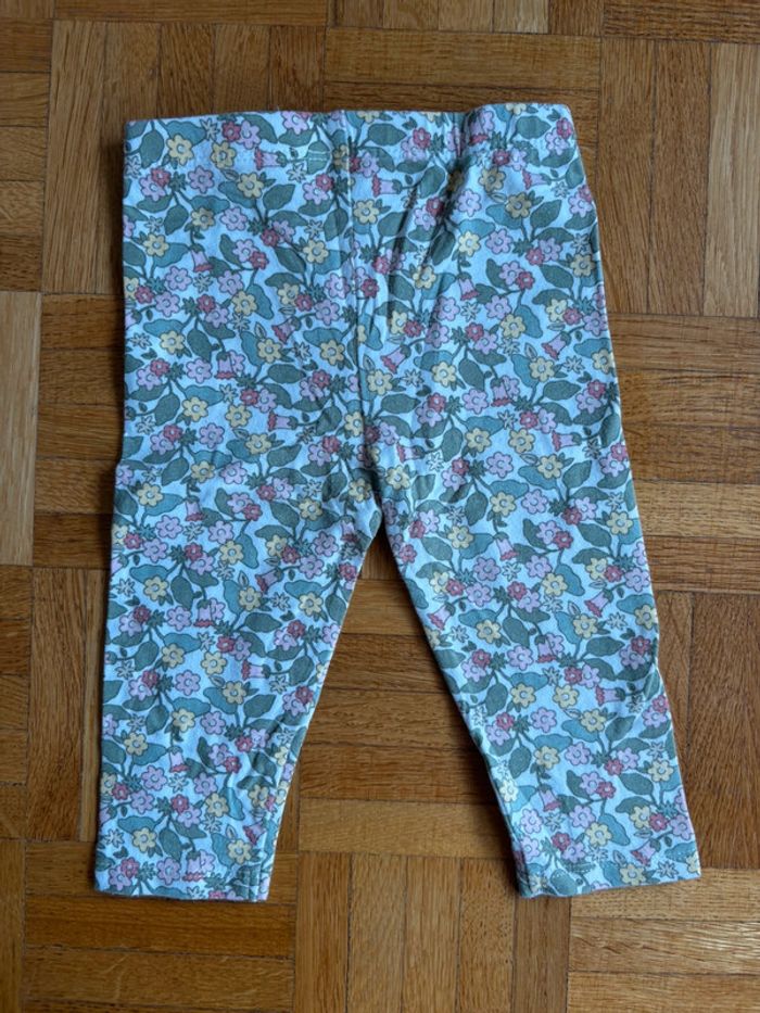 Legging fleuri 12 mois parfait état - photo numéro 4