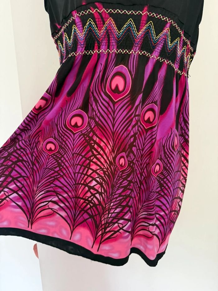 Robe courte fushia et noire Bodyboard - photo numéro 3