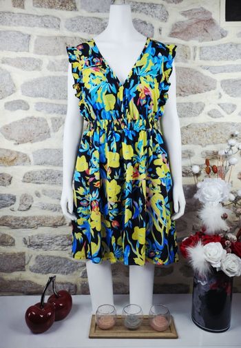 Robe jardin secret électrique multicolore Femme taille 52 marque Missguided 🪷 