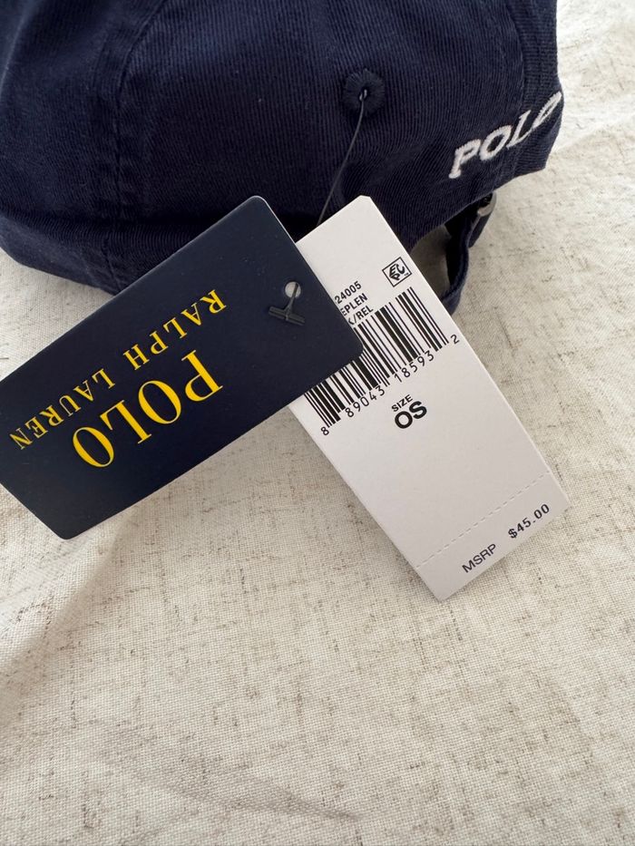 Casquette Ralph Lauren bleue foncée - photo numéro 4