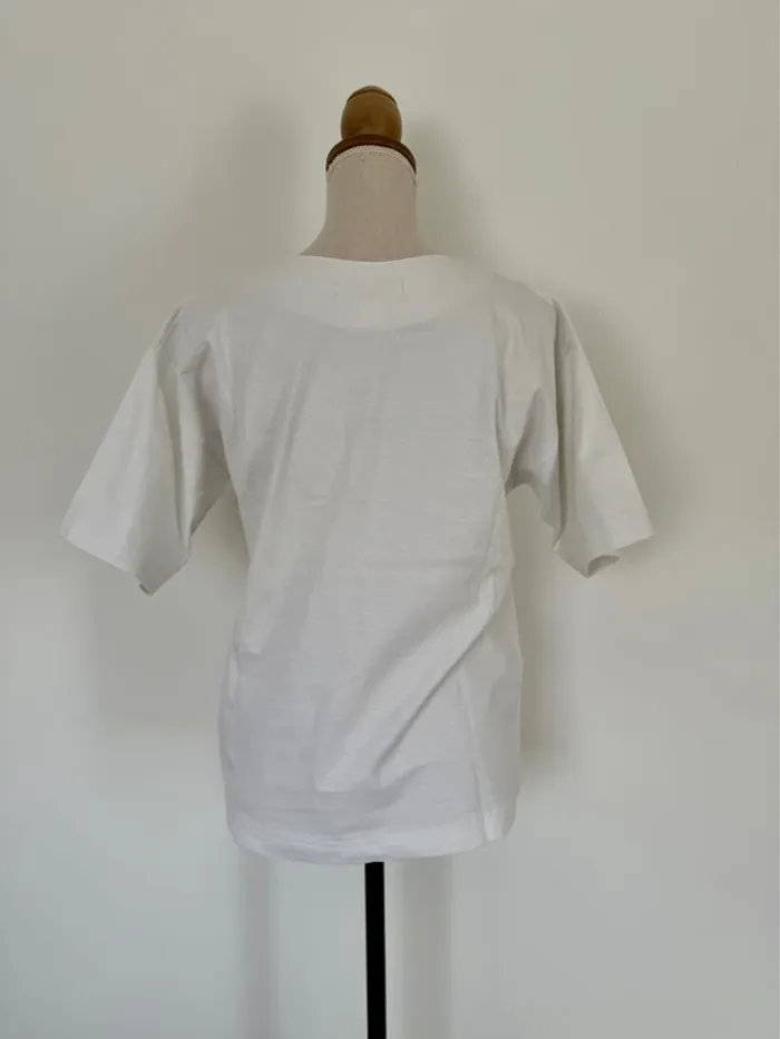 T-shirt haut top maillot camisa blusa Blouse chemise camicia overhemd folder camicetta - photo numéro 3