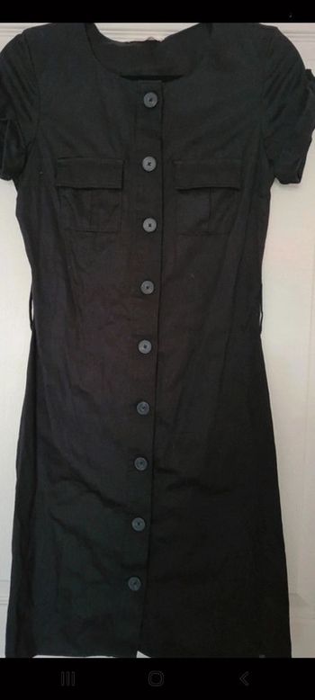 Robe noir coton camaïeu