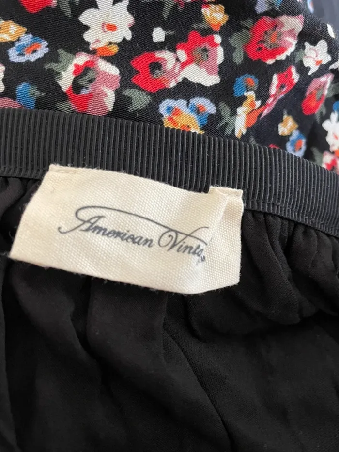 Jupe American vintage motif fleuri taille M - photo numéro 4