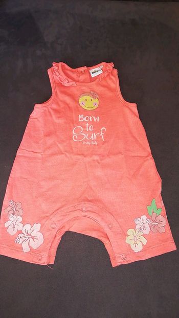 Combishort smiley 3 mois