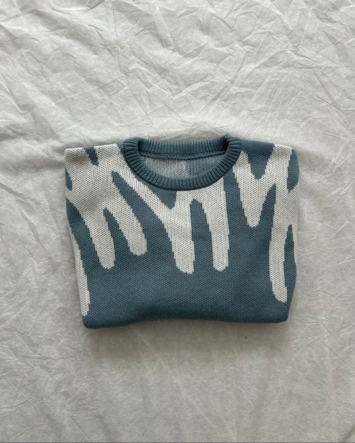 Sweat Bleu Vintage Taille M - photo numéro 2