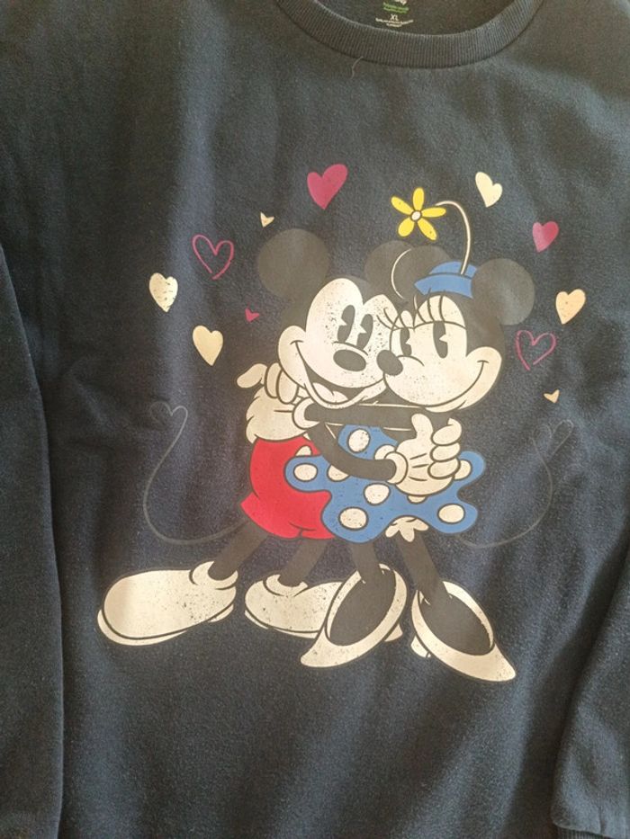 Pull sweat Mickey et Minnie Kiabi XL - photo numéro 2