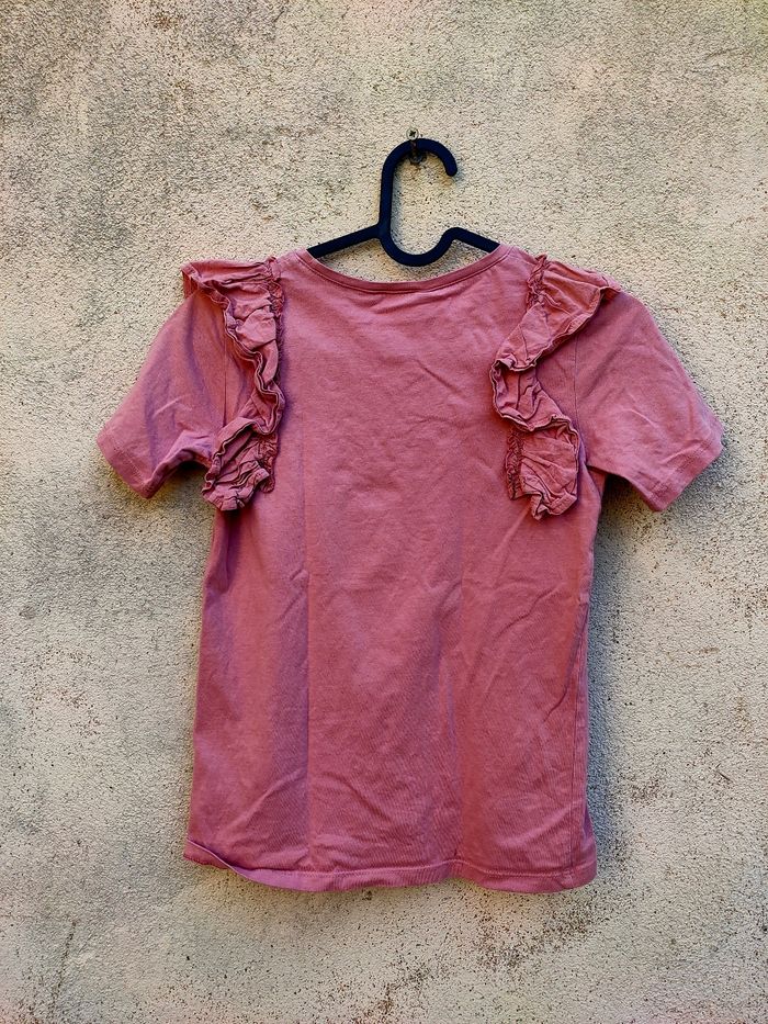 T.shirt rose H&M taille 134/140 - photo numéro 2