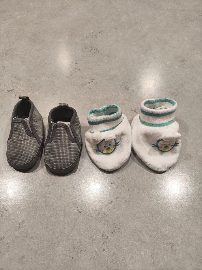 À vendre : Lot de 2 paires de chaussures bébé Orchestra – Taille naissance 16 - photo numéro 1