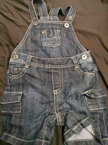 Salopette short 6 mois