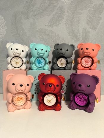 Boite ours rose éternel 