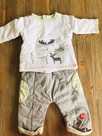 Ensemble molletonné 1 mois