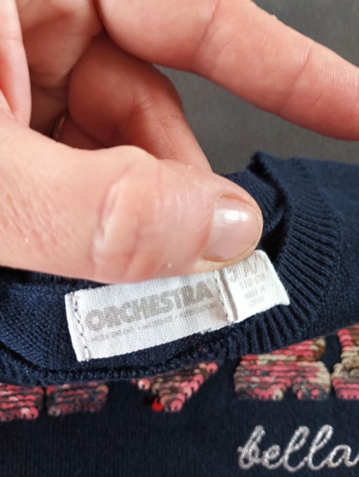 Pull sequins réversibles Fille 5 ans Amore - photo numéro 3