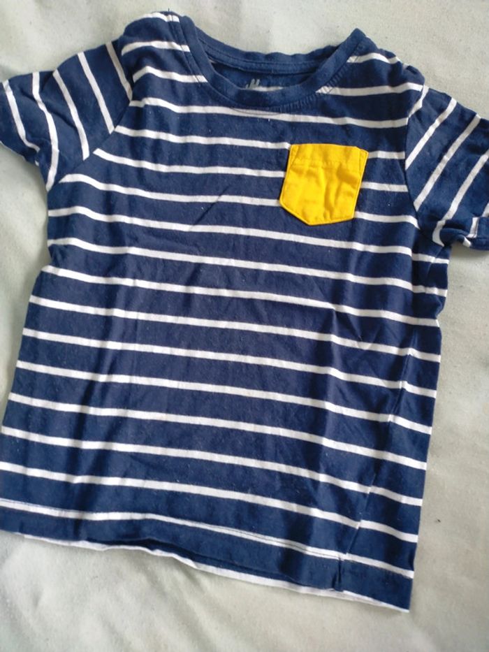 Lot 2 t-shirts marinière 3 ans - photo numéro 5