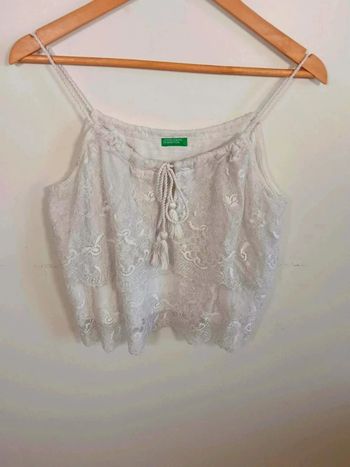 C27 débardeur blanc United colors of benetton S