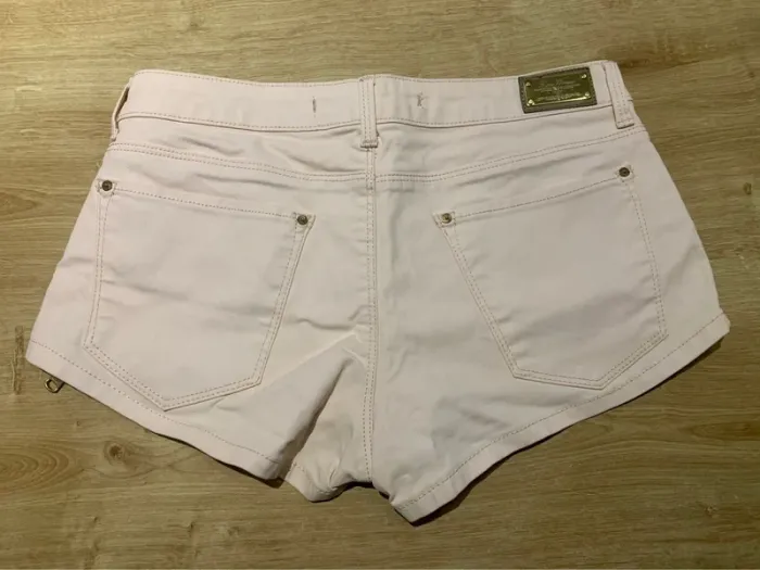 Short enduit rose Zara - Taille 36 - photo numéro 2