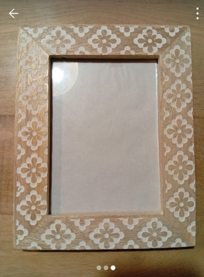 Lots de deux cadres photos en bois de manguier - photo numéro 2