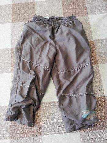 Pantalon 23 mois marron doublé