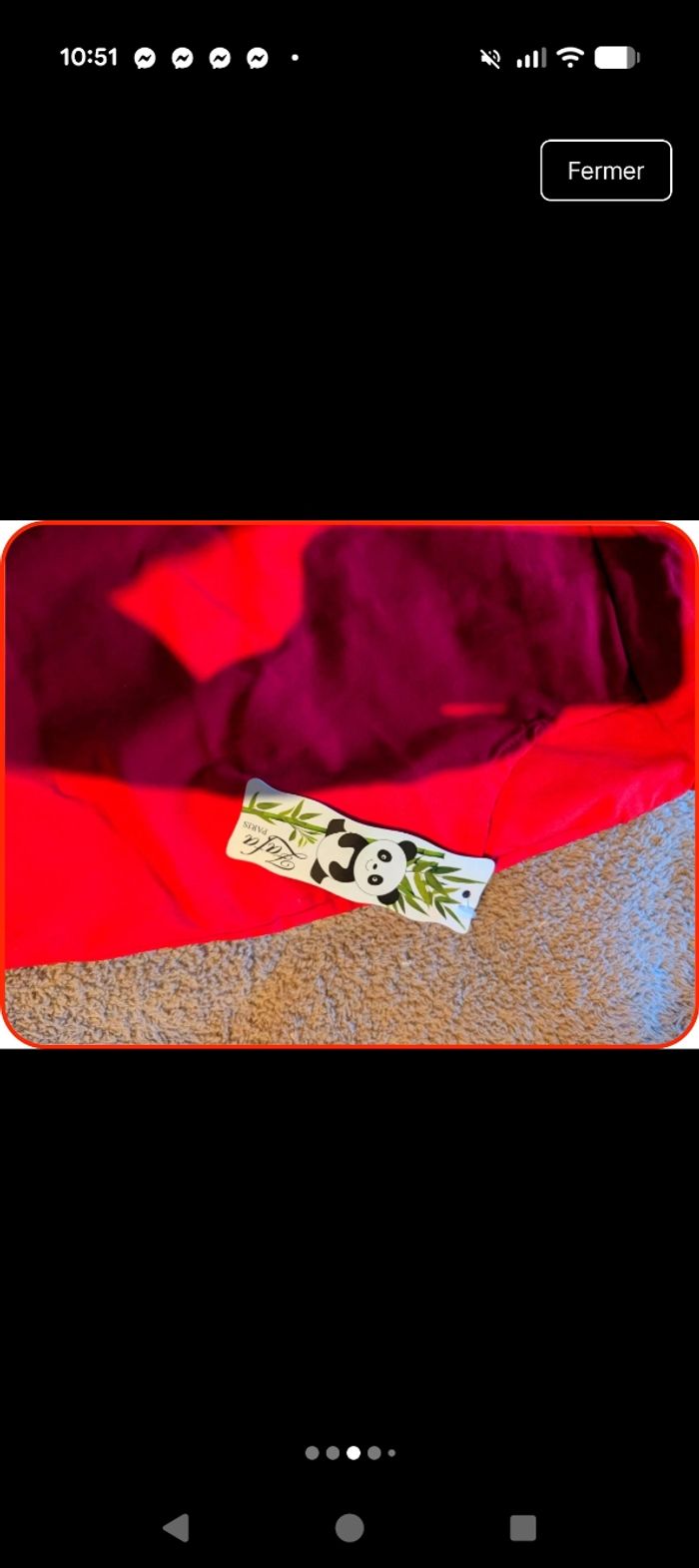 : Short fluide rouge vif - Fafa Paris - Neuf avec étiquette - photo numéro 3