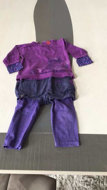 Ensemble tee shirt et legging short 12m Babygro