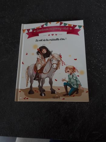 Livre état neuf aventures au poney-club, le vol de la médaille d'or