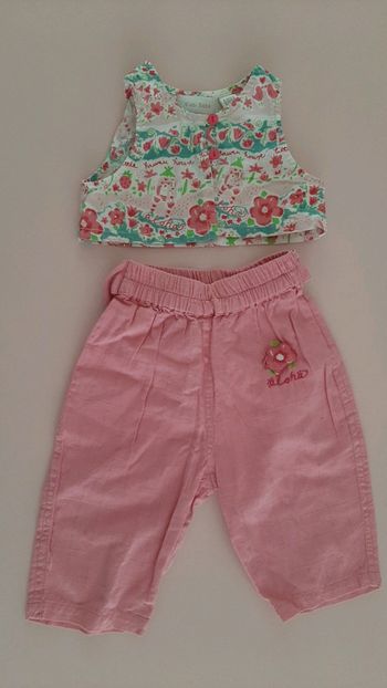 Ensemble bébé fille 6 mois non porté