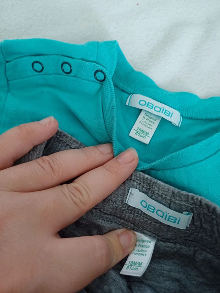 Pantalon et t-shirt 18 mois Obaïbi - photo numéro 4