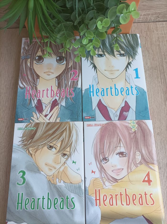 Lot 4 mangas heartbeats numéros 1 a 4 panini