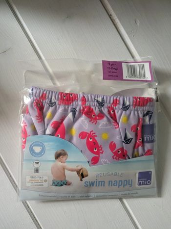 Bambino Mio couche réutilisable de bain XL crabe