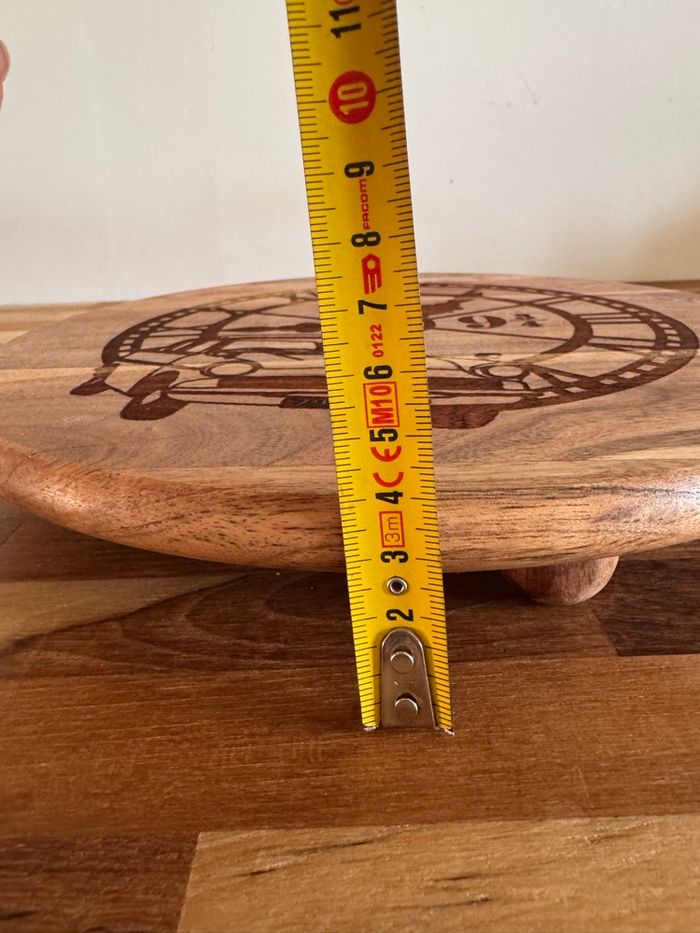 Plateau décoratif acacia sur pieds Harry Potter - photo numéro 4